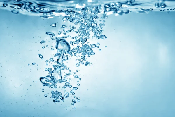 Bolhas de água fundo — Fotografia de Stock