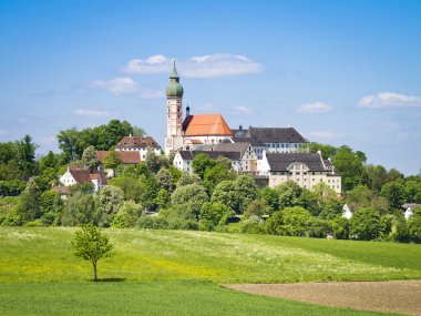 Andechs Monastery in Bavaria Germany clipart