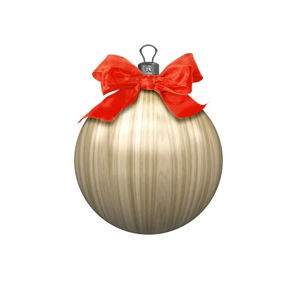 Bola de Navidad de madera — Foto de Stock
