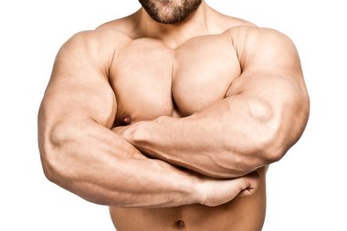 Bodybuilding man clipart