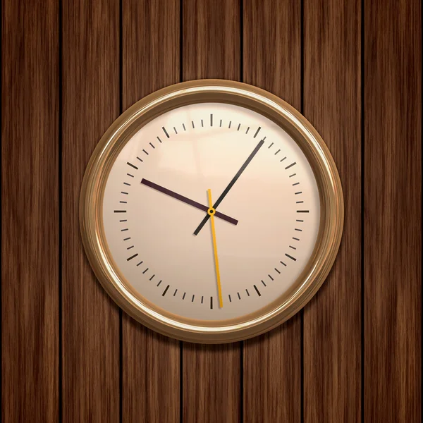 Clock on wood — Stock Photo, Image