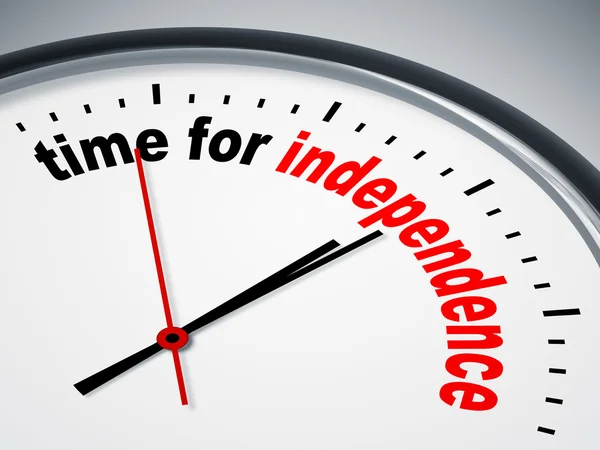 Tijd voor onafhankelijkheid — Stockfoto