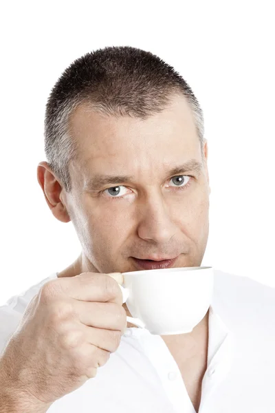 Man with coffee — Stock Photo, Image