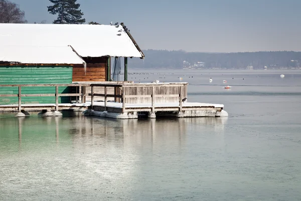 冬の湖 — ストック写真