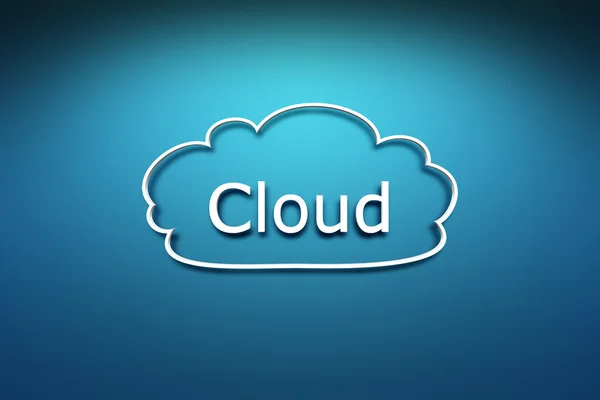 Cloud symbol — Stock fotografie