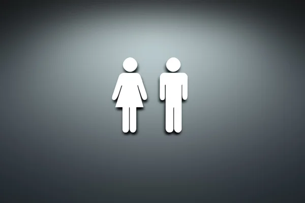 Символ туалета — стоковое фото