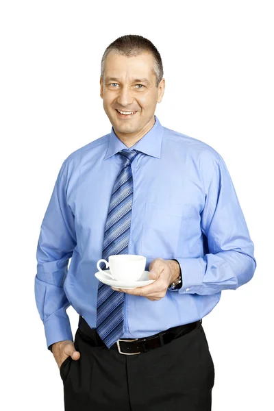 Biznes człowiek Przerwa kawowa — Zdjęcie stockowe