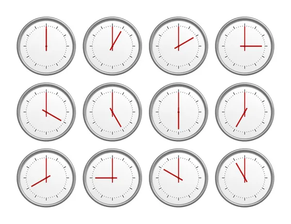 12 relojes —  Fotos de Stock