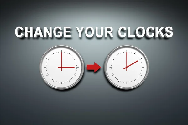 Cambia tus relojes —  Fotos de Stock