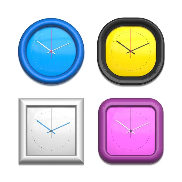 Four different clocks — Stock Photo, Image