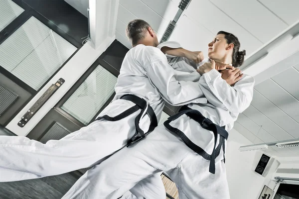 Lutadores de artes marciais — Fotografia de Stock