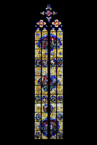 Gotycki kościół okno — Zdjęcie stockowe