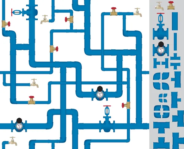 Plumbing — Stock Illustration Plumbing Royalty Free Stock Vectors