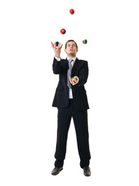 Juggling man clipart