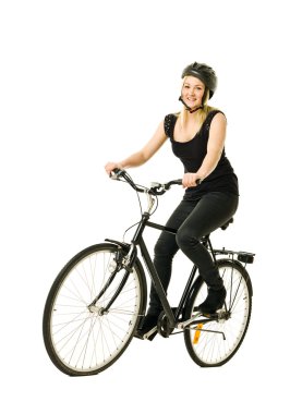 Bisikletli kadın