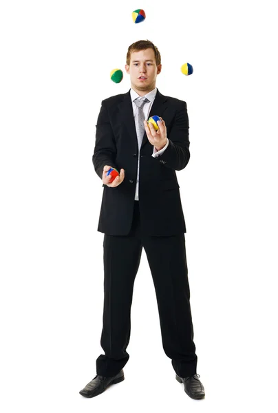 Żonglerka człowieka — Zdjęcie stockowe