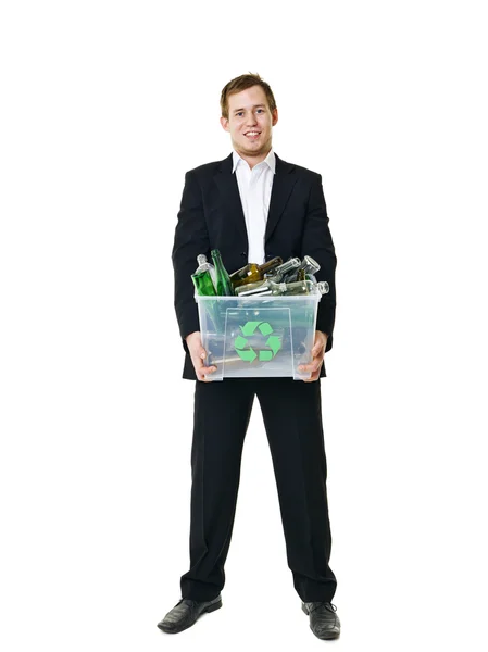 Recyclingmann — Stockfoto