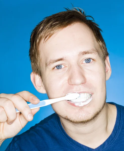 Teeths fırçalama — Stok fotoğraf