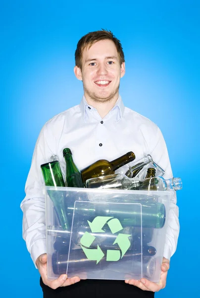 Glass recycling — Stok fotoğraf