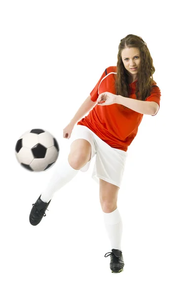 Mujer de fútbol — Foto de Stock