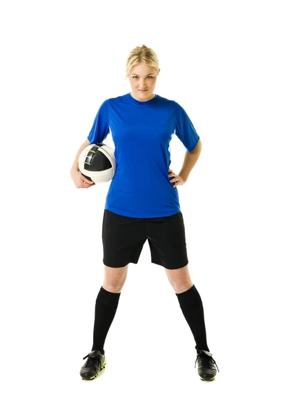 Mujer de fútbol — Foto de Stock