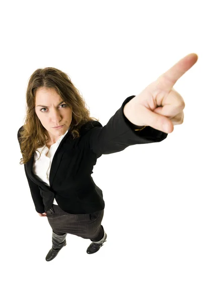 Pointing Woman — Stock Photo, Image