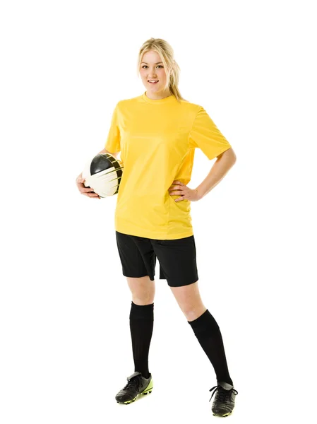 Soccer Woman — Stock Photo, Image