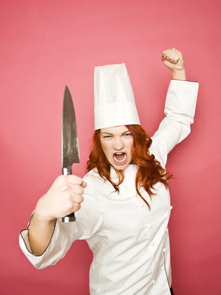Kadın aşçı — Stok fotoğraf