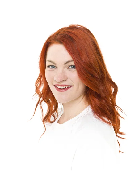 Kızıl saçlı kadın — Stok fotoğraf