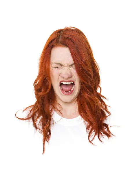 Czerwone włosy kobieta — Zdjęcie stockowe