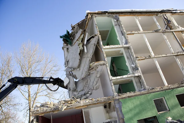 Zerstörung von Häusern — Stockfoto