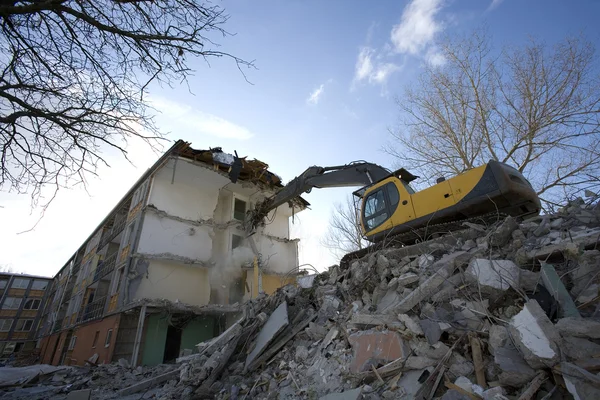Ház megsemmisítése — Stock Fotó