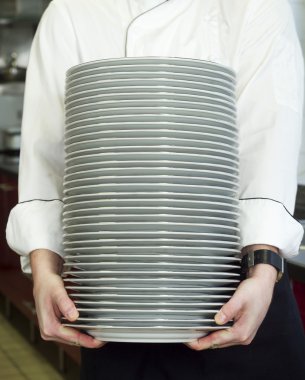 Stack of plates clipart