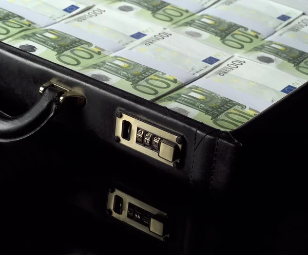 stock image Briefcase with money