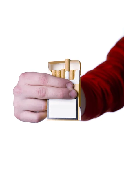 Segurando cigarros — Fotografia de Stock