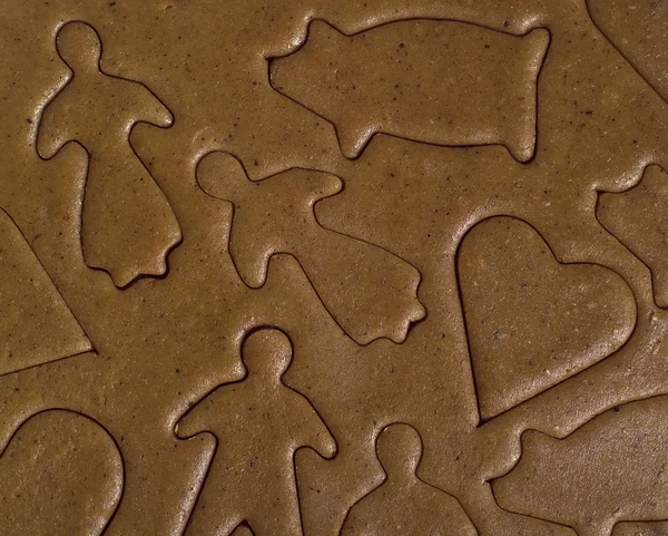 Unbaked gingerbread — Stock Photo, Image
