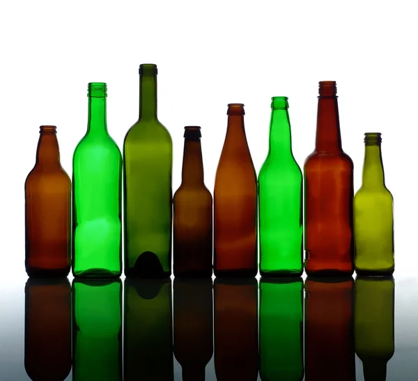 Группа бутылок — стоковое фото