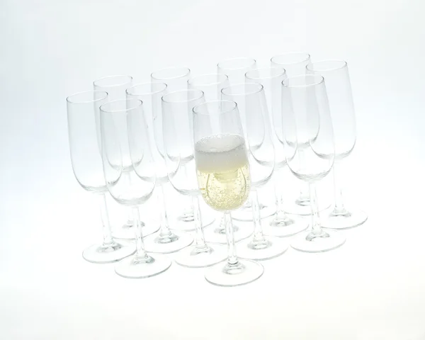 Egy pohár pezsgő — Stock Fotó