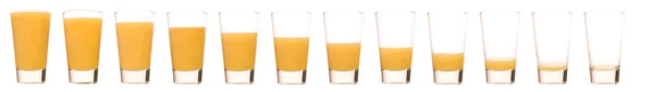 Orange Juice - Time Lapse — Stock Photo, Image