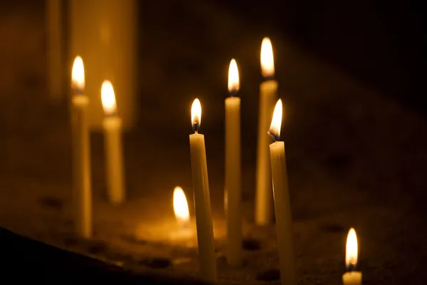 Группа свечей — стоковое фото