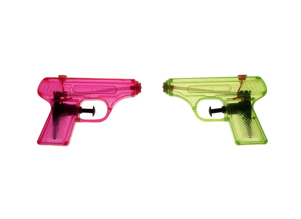 Pistolas de agua coloridas — Foto de Stock