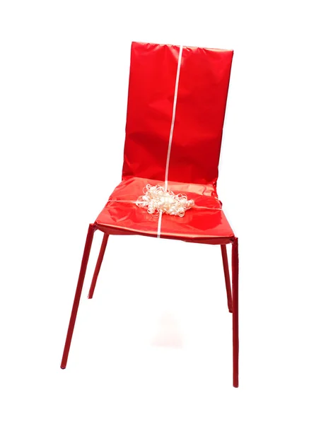 Embrulhado em cadeira — Fotografia de Stock