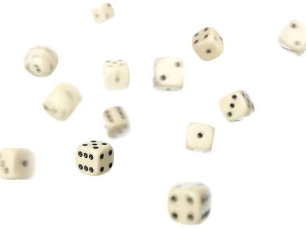 Rolled dices — Stock Photo, Image