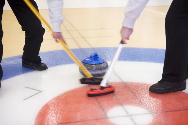 Curling-Situation — Stockfoto