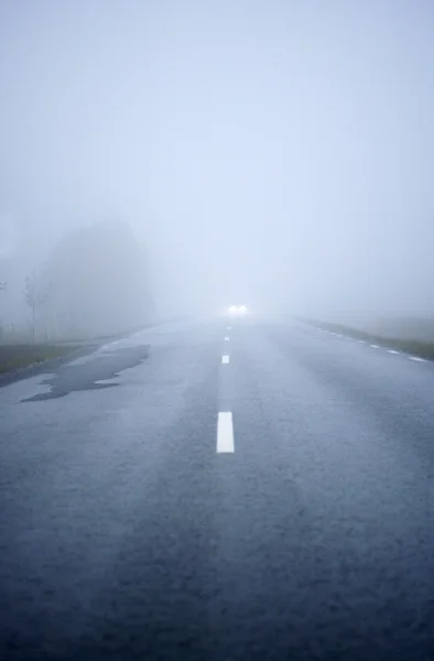Nebbia stradale — Foto Stock
