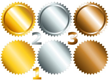 Games medals or labels-set1 clipart