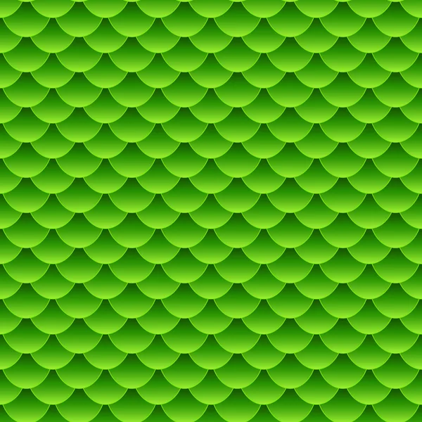 シームレスな小さな緑の魚スケール パターン — ストックベクタ