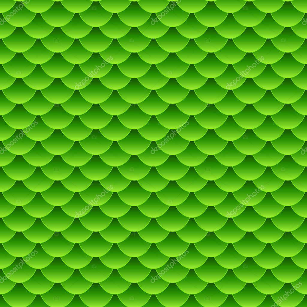 Seamless small green fish scale pattern Stock Vector by ©Mirage3 10459657