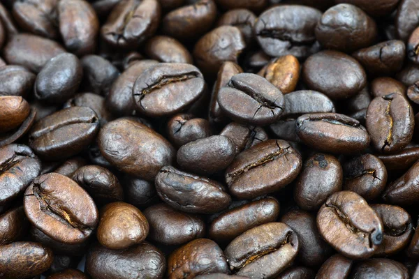 Macro of coffee beans Stock Image