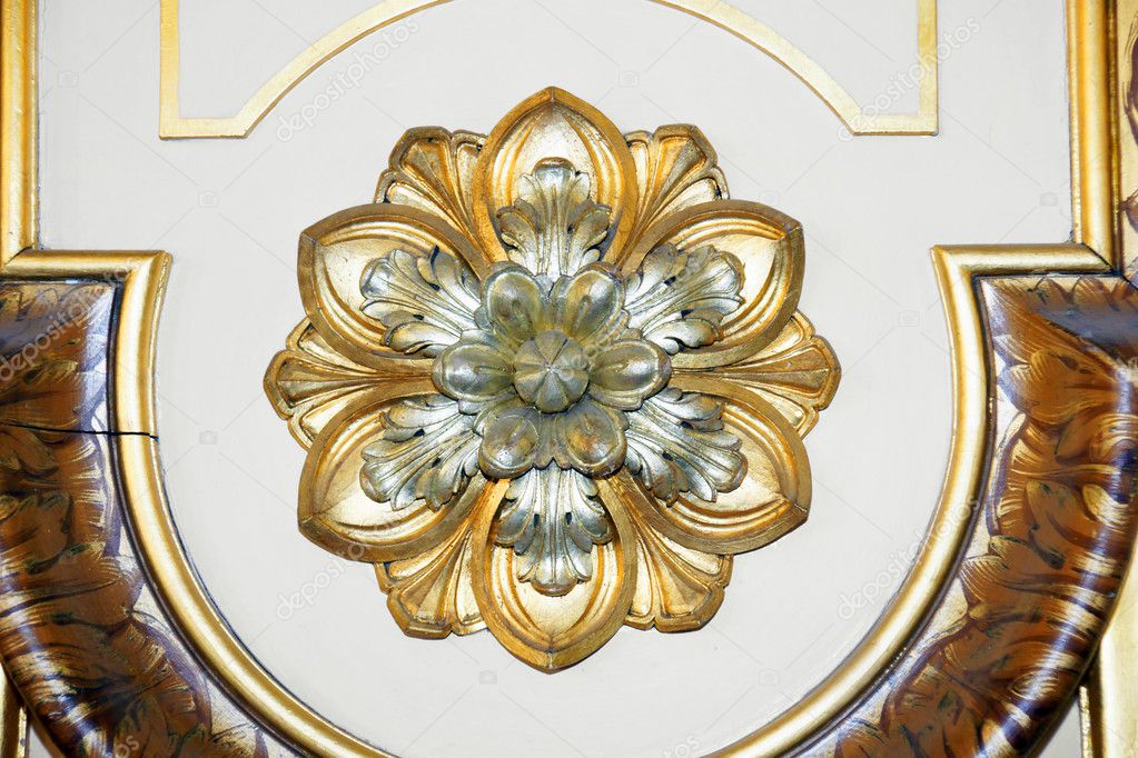Golden rosette detail